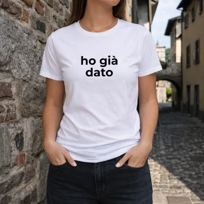 t shirt ho già dato idea regalo