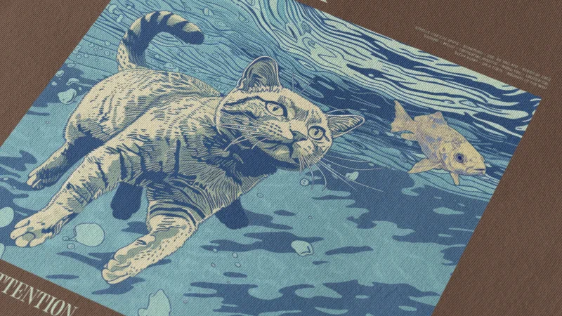 stampa-digitale-dettaglio-su-tshirt-marrone