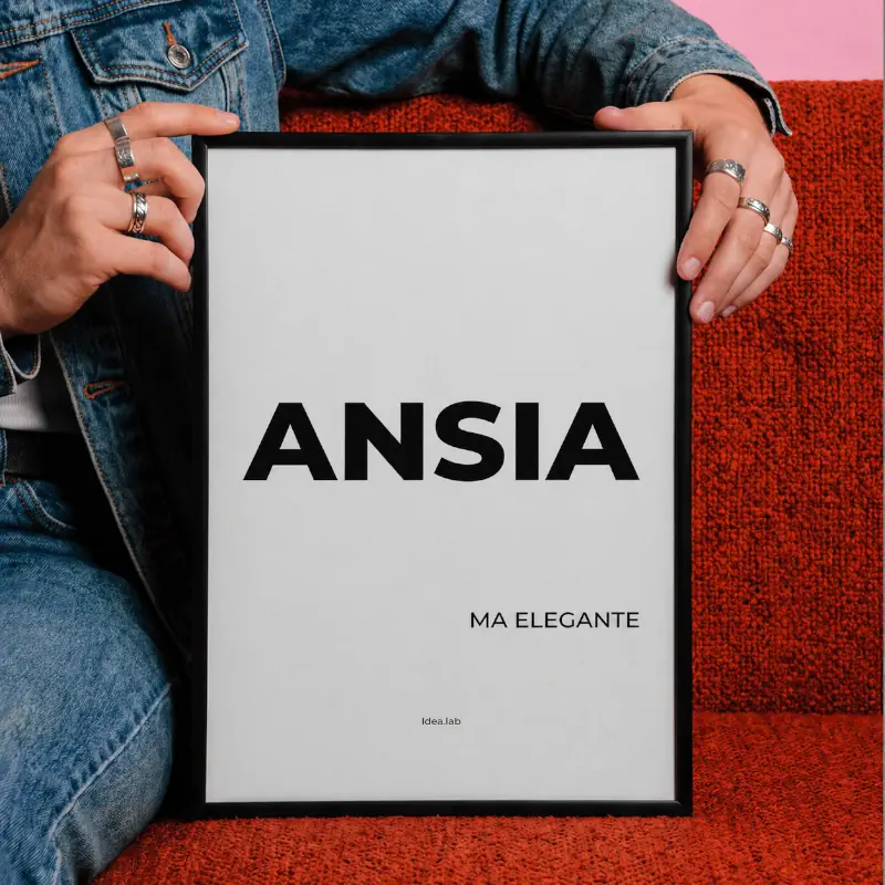 poster moderno serigrafia A4