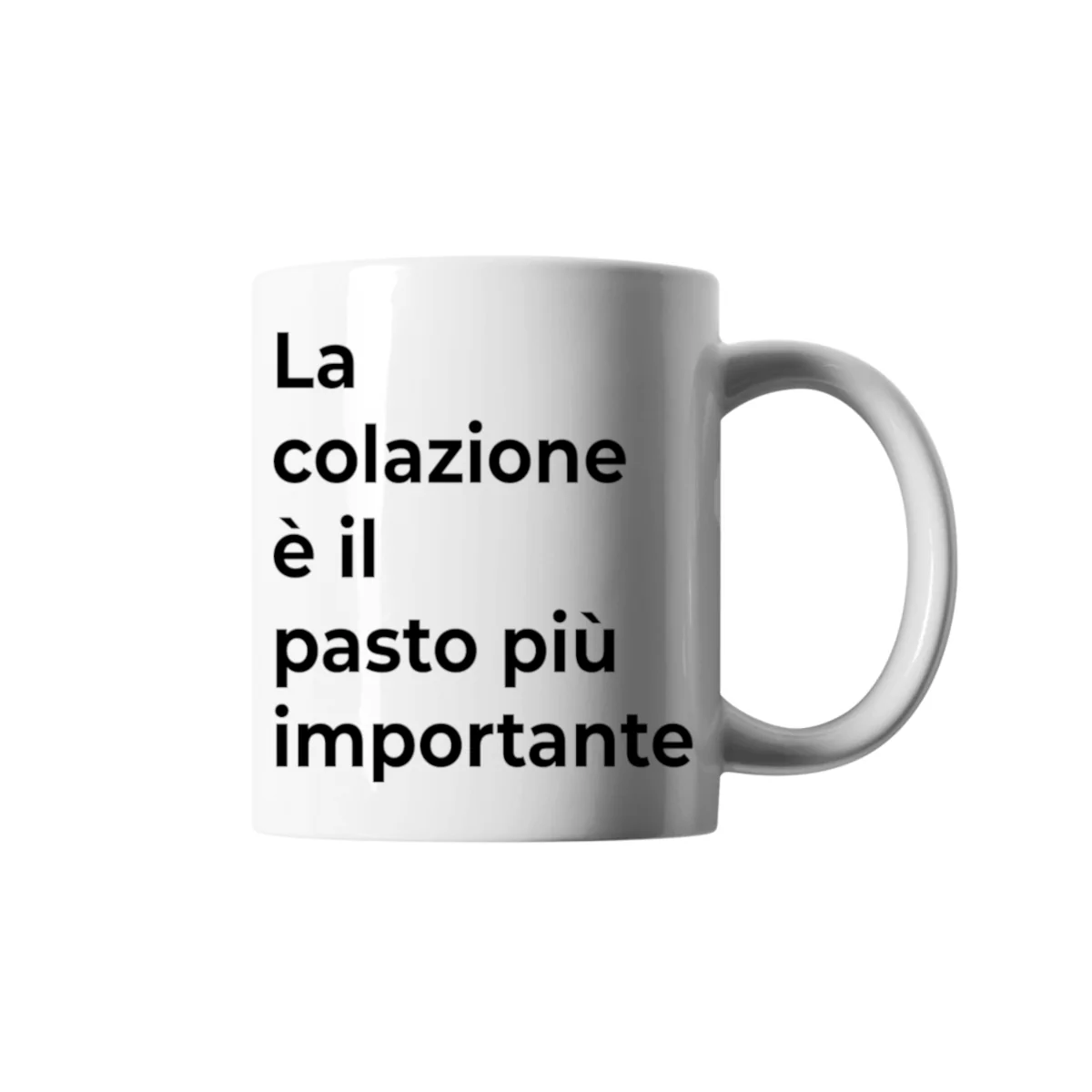 tazza ceramica la colazione &egrave; il pasto pi&ugrave; importante idealab