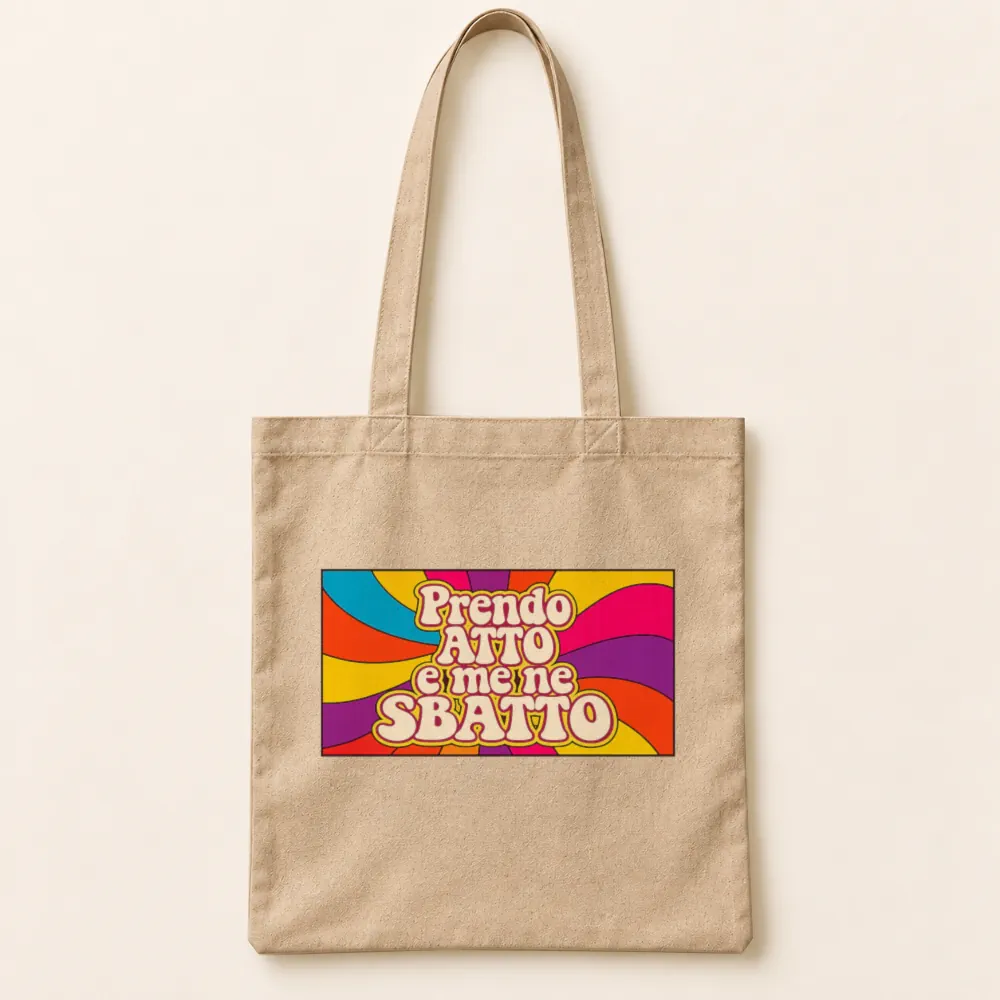 Shopper Prendo atto e me ne sbatto in cotone naturale